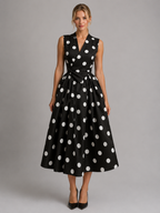 Polka Dot Midi Dress