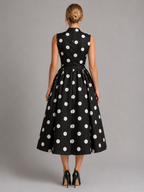 Polka Dot Midi Dress