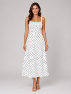 Polka Dot Midi Dress