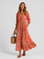 Printed Shirt Dress