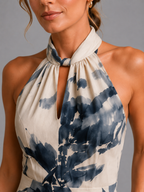 Printed Wide-Leg Jumpsuit