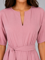 Tie Waist Wide Leg Jumpsuit