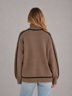 Roll Neck Jumper – Soft Knit Oversized Sweater