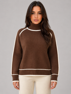 Roll Neck Jumper – Soft Relaxed Knit Top