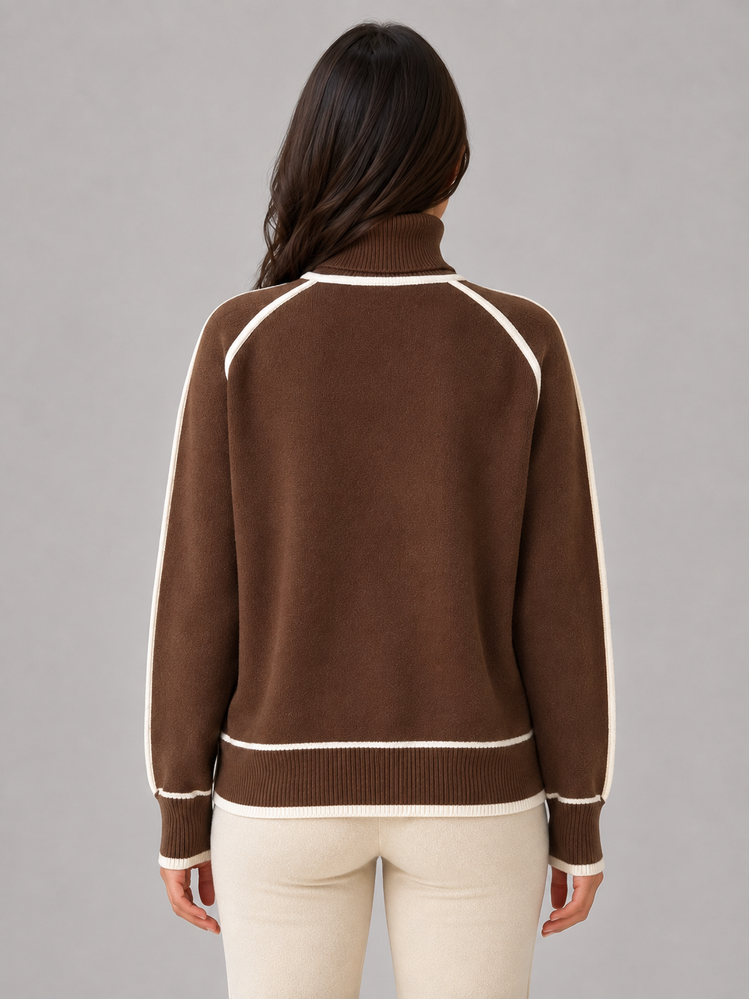 Roll Neck Jumper – Soft Relaxed Knit Top