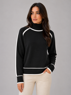 Roll Neck Jumper – Soft Relaxed Knit Top