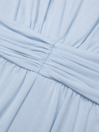 Ruched Chiffon Maxi Dress