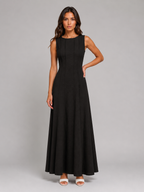 Ruched A-Line Maxi Dress