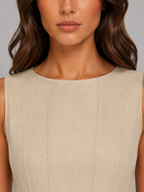 Ruched A-Line Maxi Dress