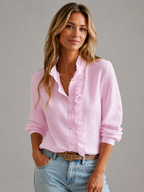 Ruffle Knit Blouse