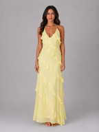 Halter Tiered Maxi Dress