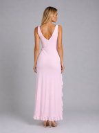 Ruffle Split Maxi Dress