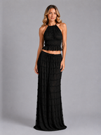 Ruffle Textured Co-Ord Set