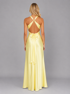 Satin Halter Maxi Dress