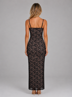Sheer Lace Maxi Dress