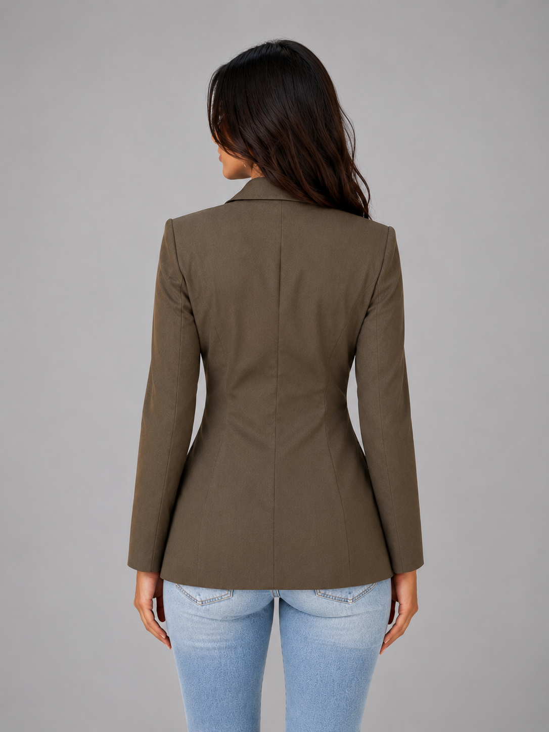 Single Breasted Tailored Blazer – Smart Office Jacket