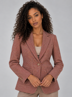 Single Breasted Tailored Blazer – Smart Casual Wool Blend Jacket