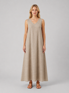 Sleeveless A-Line Maxi Dress
