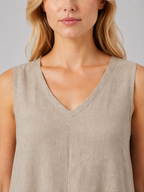 Sleeveless A-Line Maxi Dress