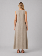 Sleeveless A-Line Maxi Dress