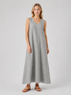 Sleeveless A-Line Maxi Dress