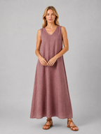 Sleeveless A-Line Maxi Dress