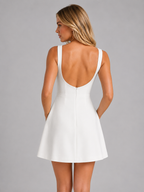 Sleeveless A-Line Mini Dress