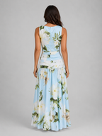 Sleeveless Floral Maxi Dress