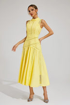 Sleeveless Lace Midi Dress
