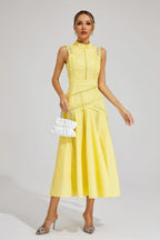 Sleeveless Lace Midi Dress