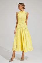 Sleeveless Lace Midi Dress