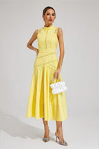 Sleeveless Lace Midi Dress