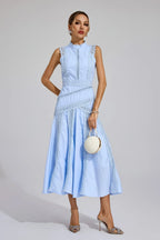 Sleeveless Lace Midi Dress