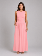 Sleeveless Pocket Maxi Dress