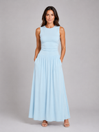 Sleeveless Pocket Maxi Dress