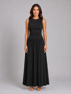 Sleeveless Pocket Maxi Dress