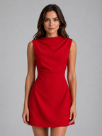 Draped Mini Dress