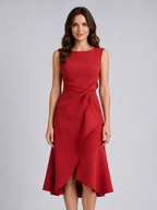 Sleeveless Pleated Midi Dress