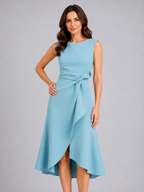 Sleeveless Pleated Midi Dress