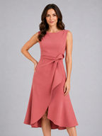 Sleeveless Pleated Midi Dress