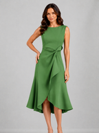 Sleeveless Pleated Midi Dress