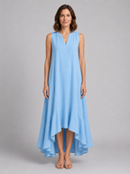 Sleeveless V-Neck Maxi Dress