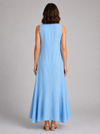 Sleeveless V-Neck Maxi Dress