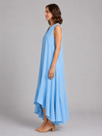 Sleeveless V-Neck Maxi Dress