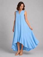 Sleeveless V-Neck Maxi Dress