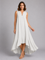 Sleeveless V-Neck Maxi Dress