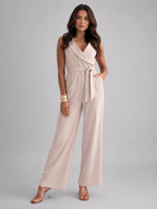 Sleeveless Wide Leg Jumpsuit