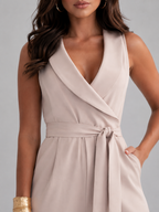 Sleeveless Wide Leg Jumpsuit