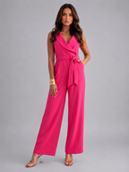 Sleeveless Wide Leg Jumpsuit