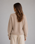 Soft Knit Cardigan – Button Front V-Neck Sweater